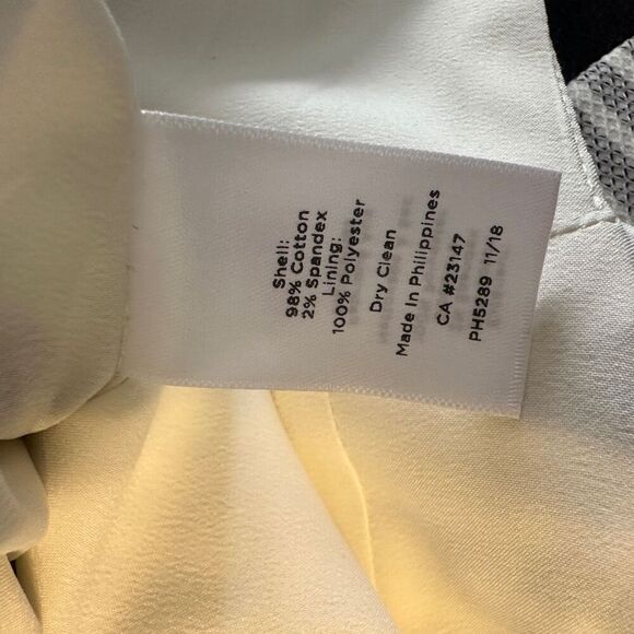 Talbots cream with grey stripes skirt suit- size 6 - Picture 13 of 14